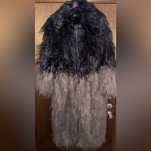 Mens XXL Shag Faux fur Coat / New